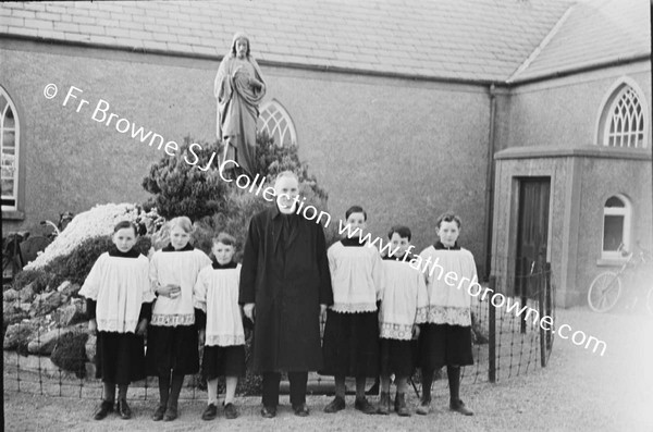 GROUP OF BOYS AT TWO MILE HOUSE WITH FR BROPHY